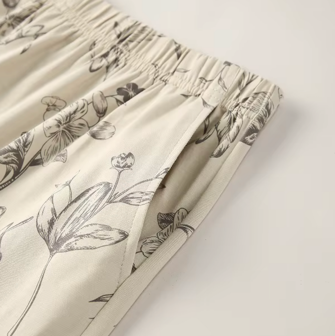 Apricot Lace Dream - Set de 2 Piezas Pantalón Corto